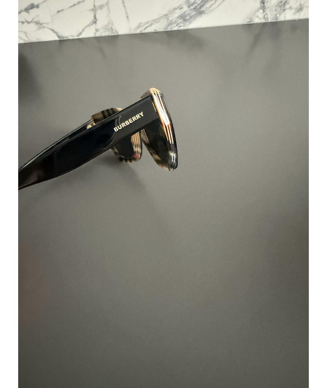BURBERRY Черные солнцезащитные очки, фото 5