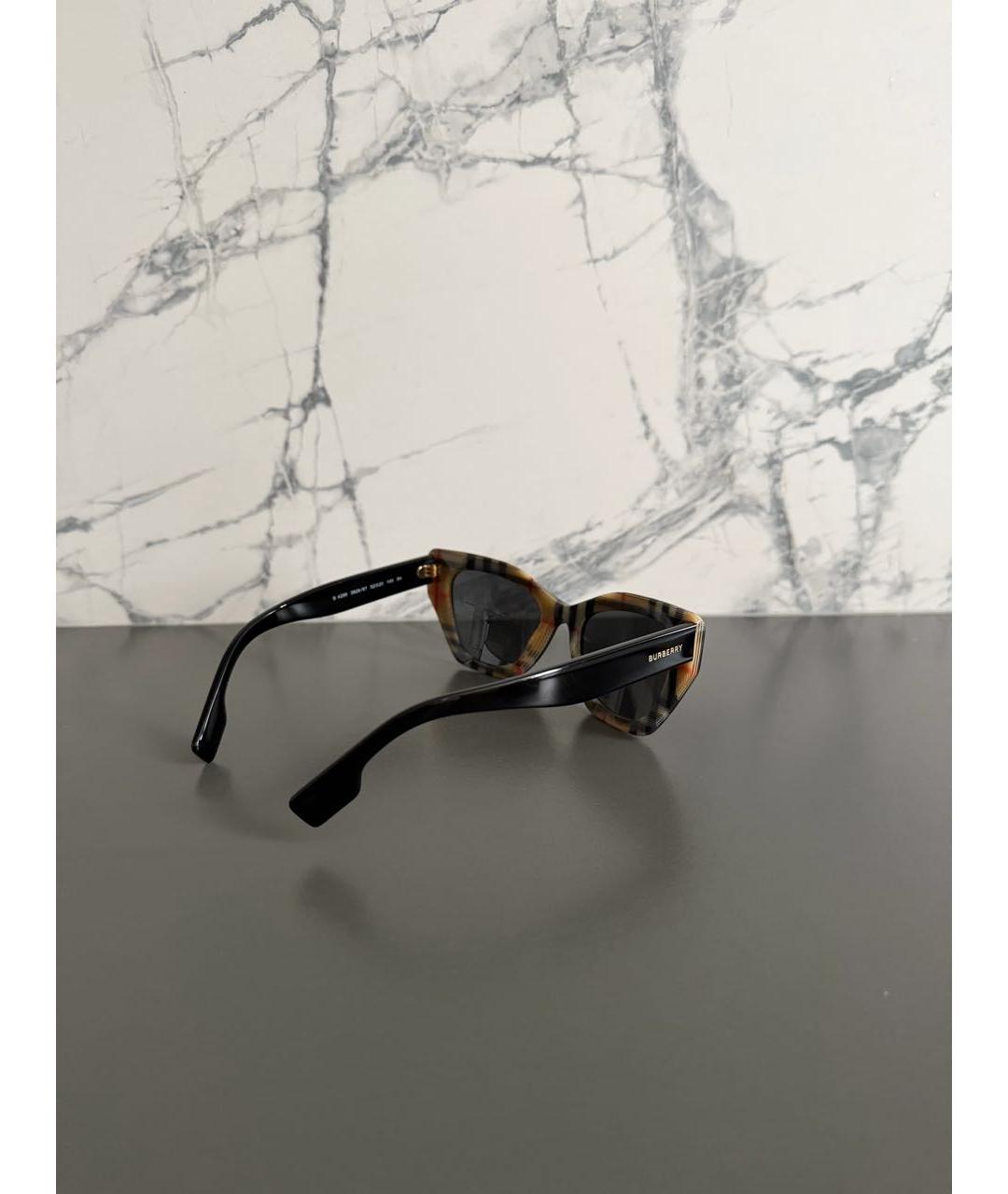 BURBERRY Черные солнцезащитные очки, фото 2