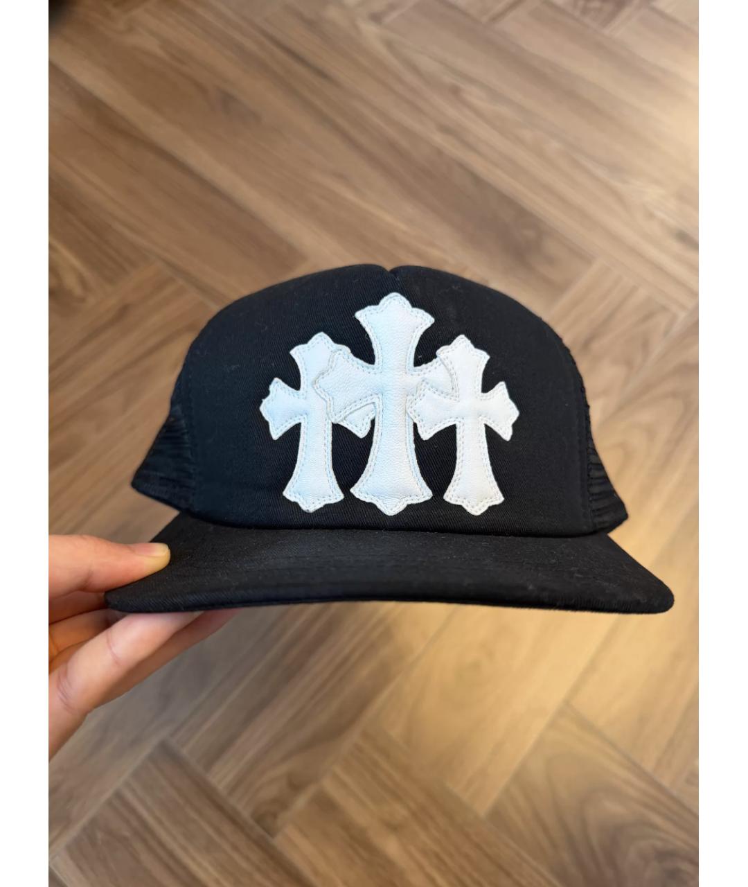 CHROME HEARTS Черная кепка/бейсболка, фото 3