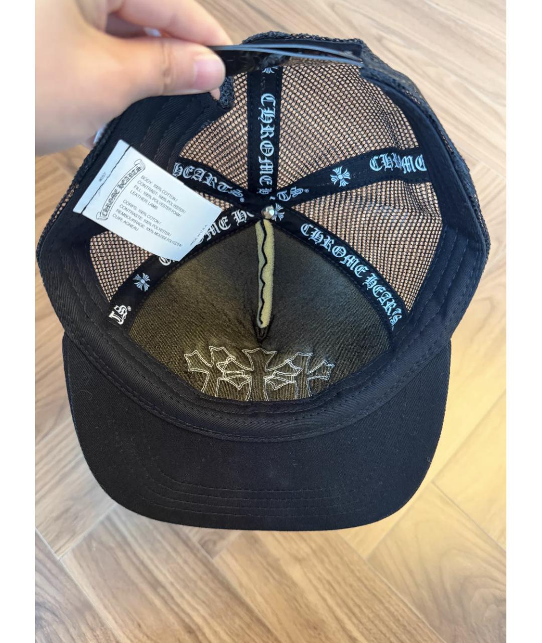 CHROME HEARTS Черная кепка/бейсболка, фото 4