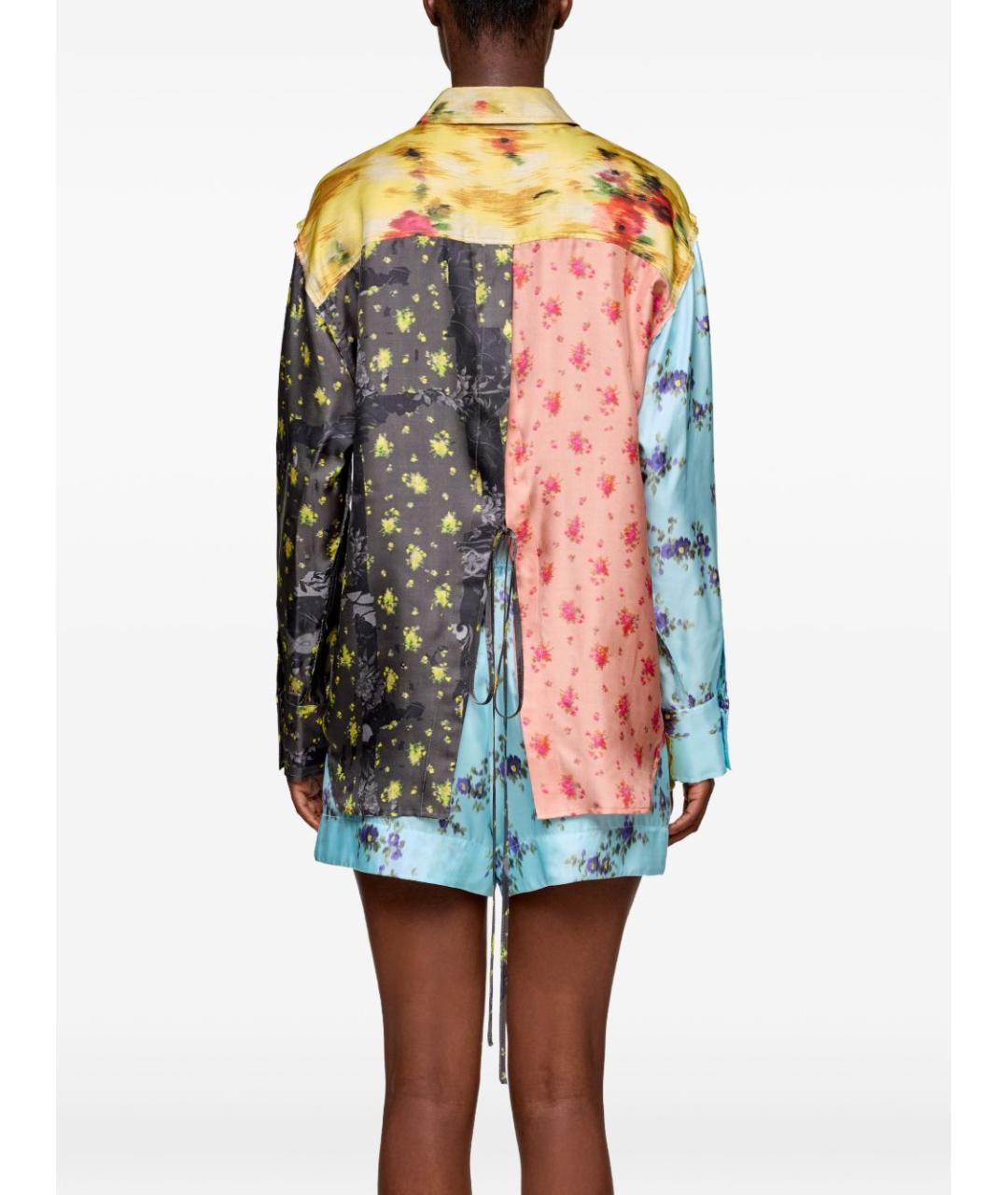 GANNI Мульти шелковая рубашка, фото 2