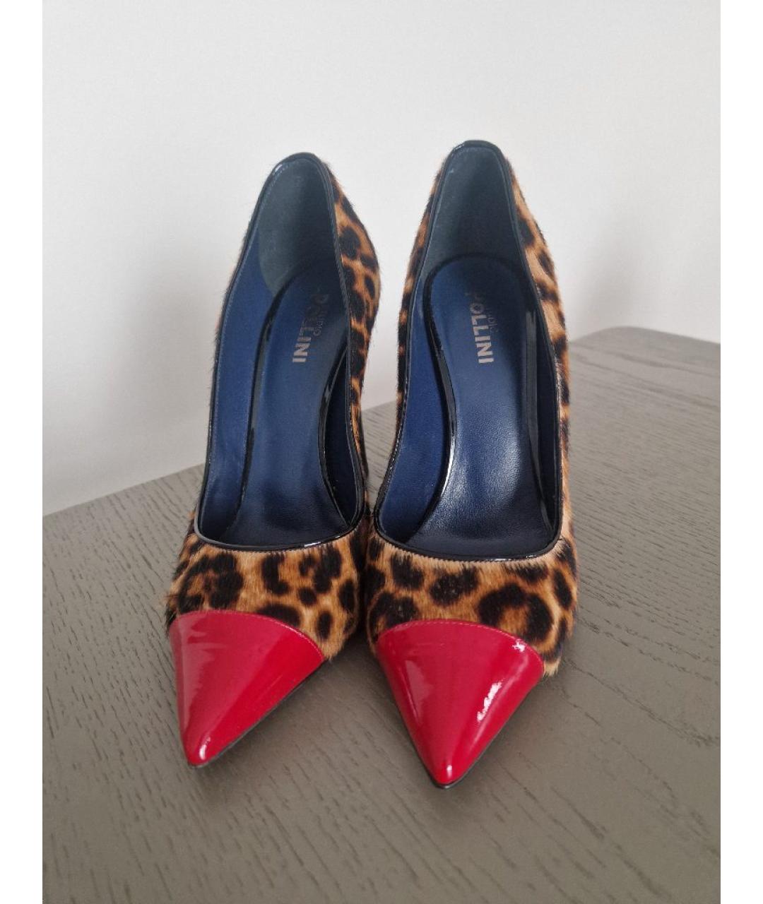 POLLINI Мульти туфли из лакированной кожи, фото 5