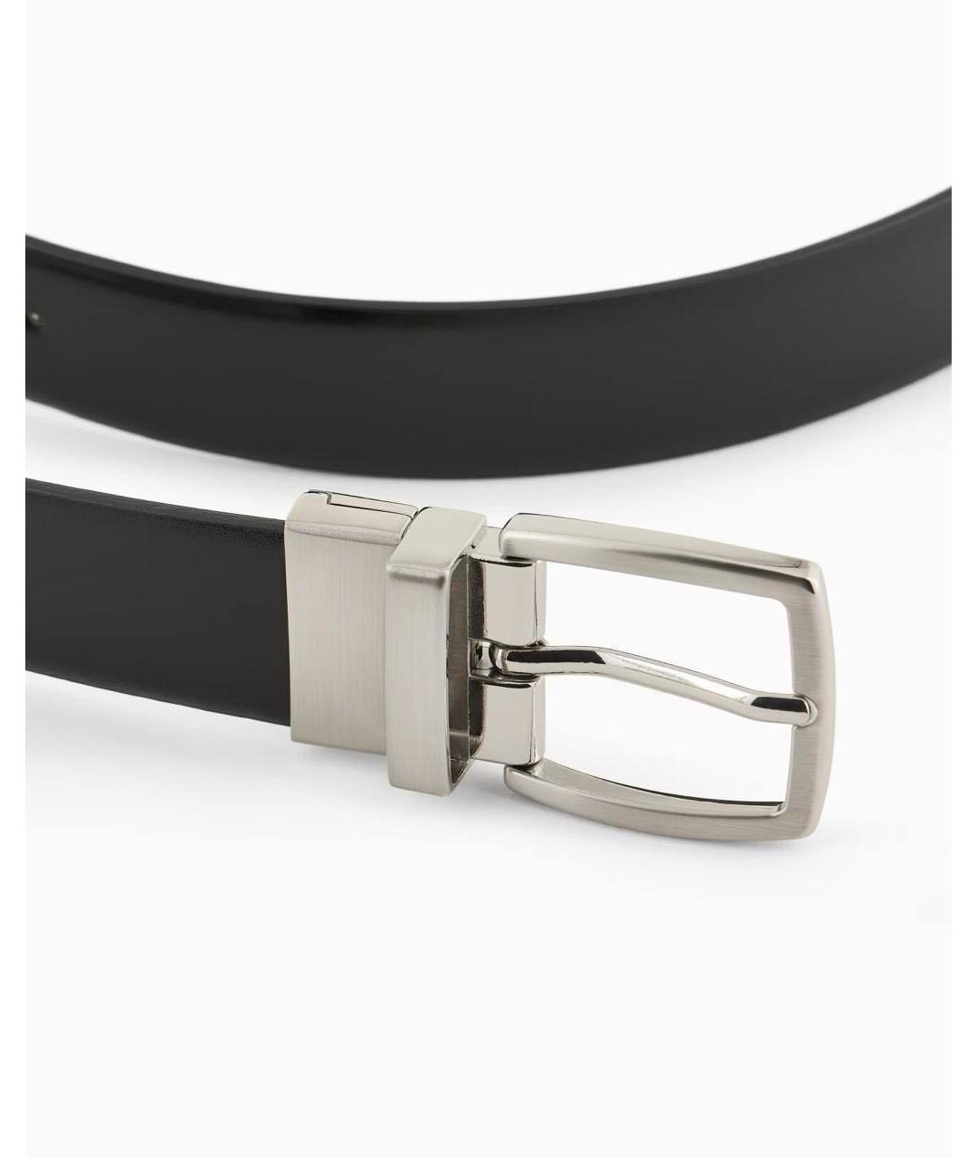 ARMANI EXCHANGE Черный кожаный ремень, фото 9