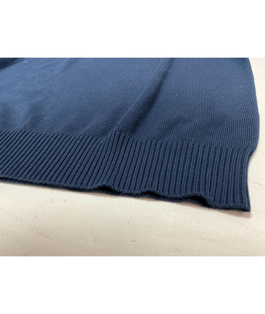 LORO PIANA Синий хлопковый джемпер / свитер, фото 6