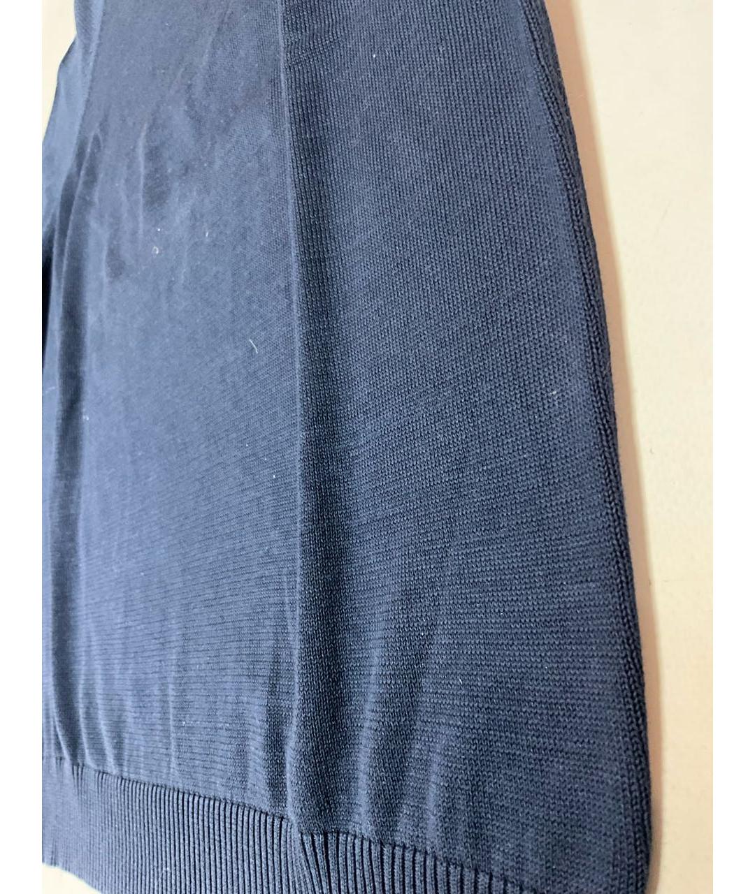 LORO PIANA Синий хлопковый джемпер / свитер, фото 2