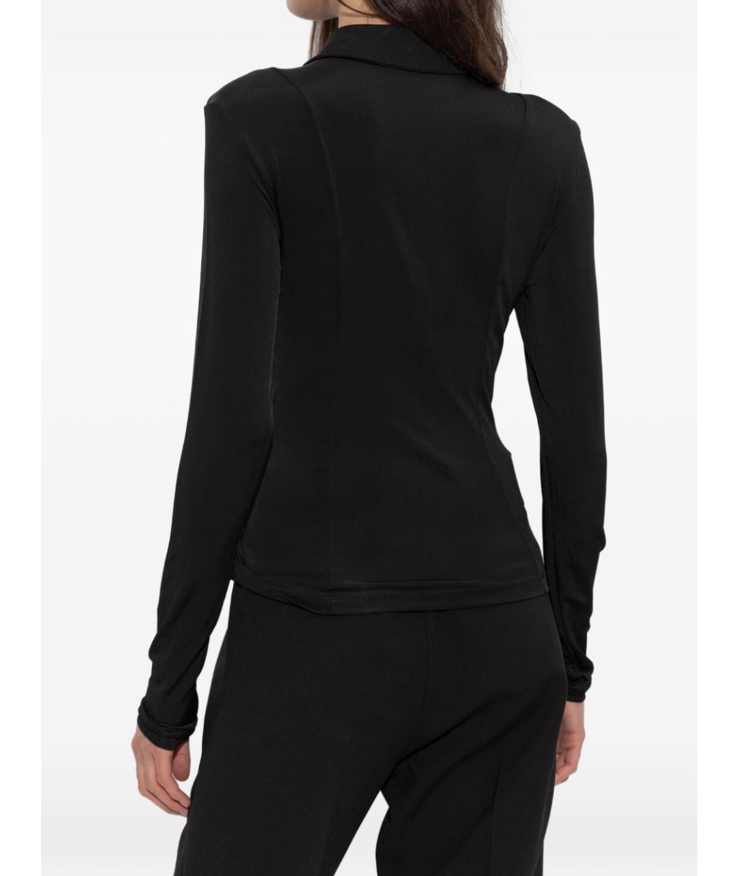 GANNI Черная вискозная рубашка, фото 4