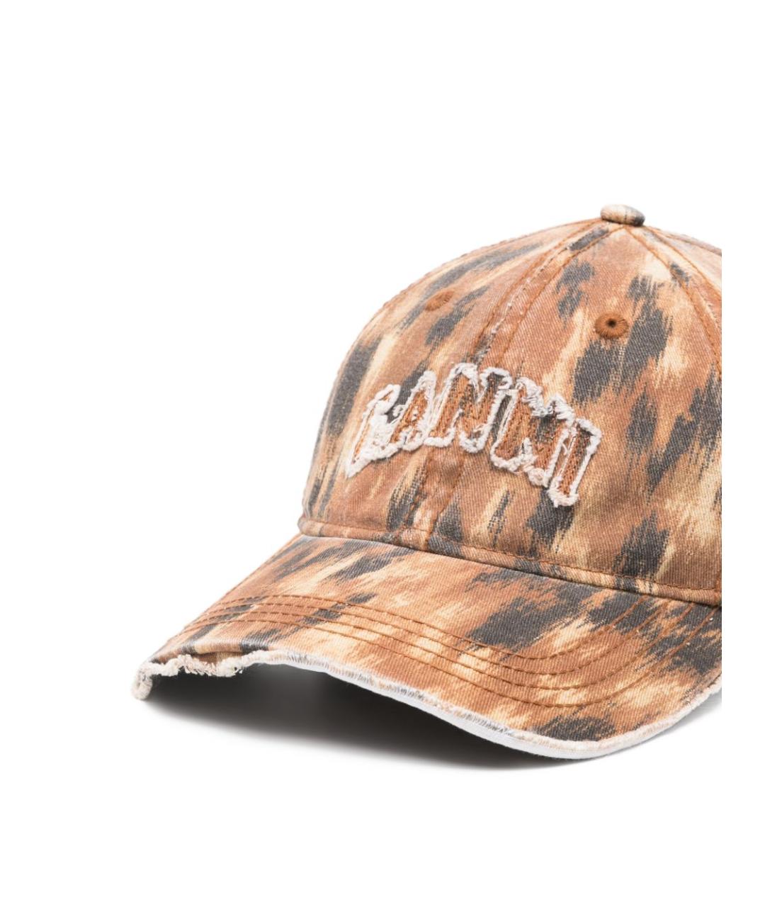 GANNI Коричневая хлопковая кепка, фото 2