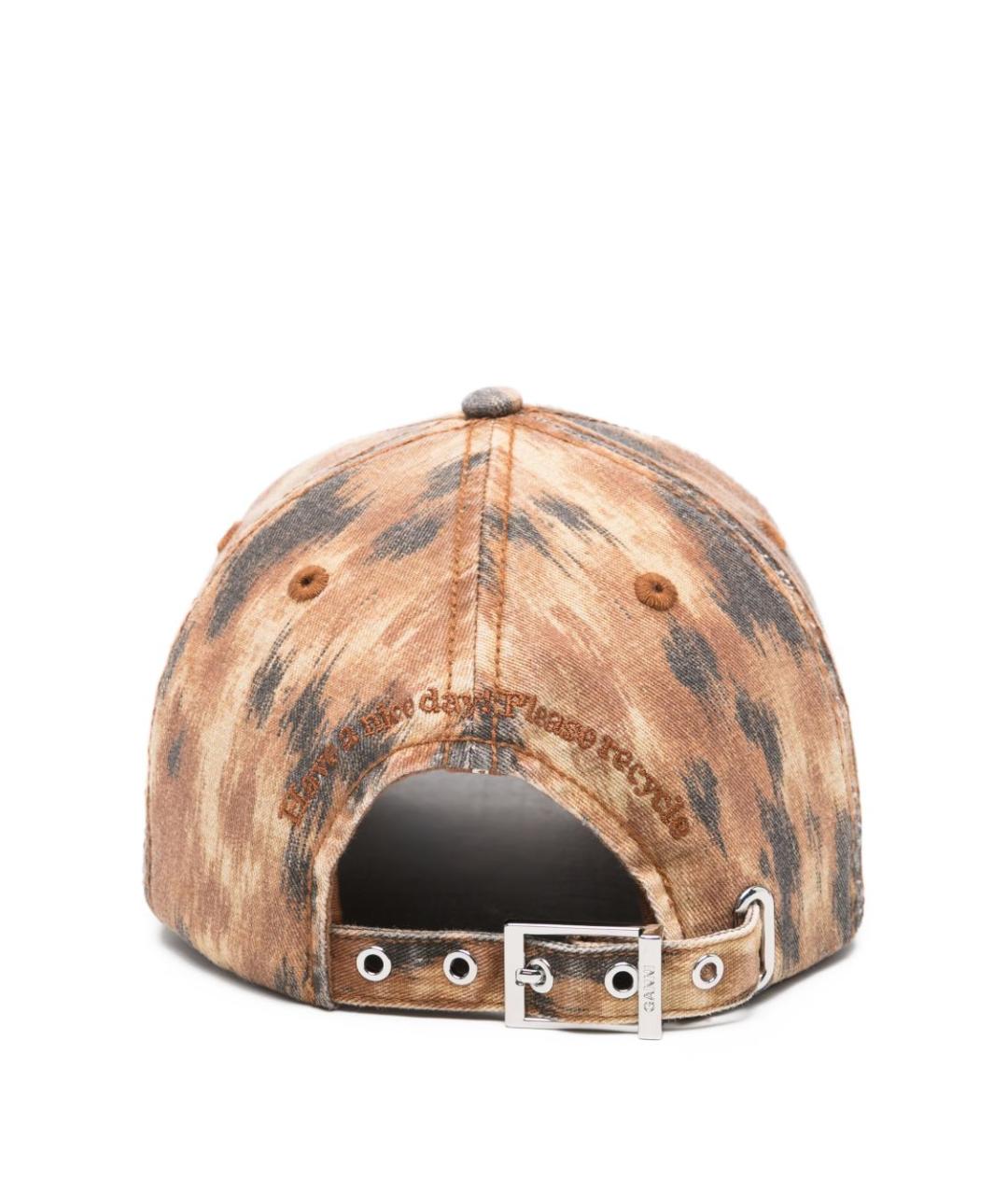 GANNI Коричневая хлопковая кепка, фото 3