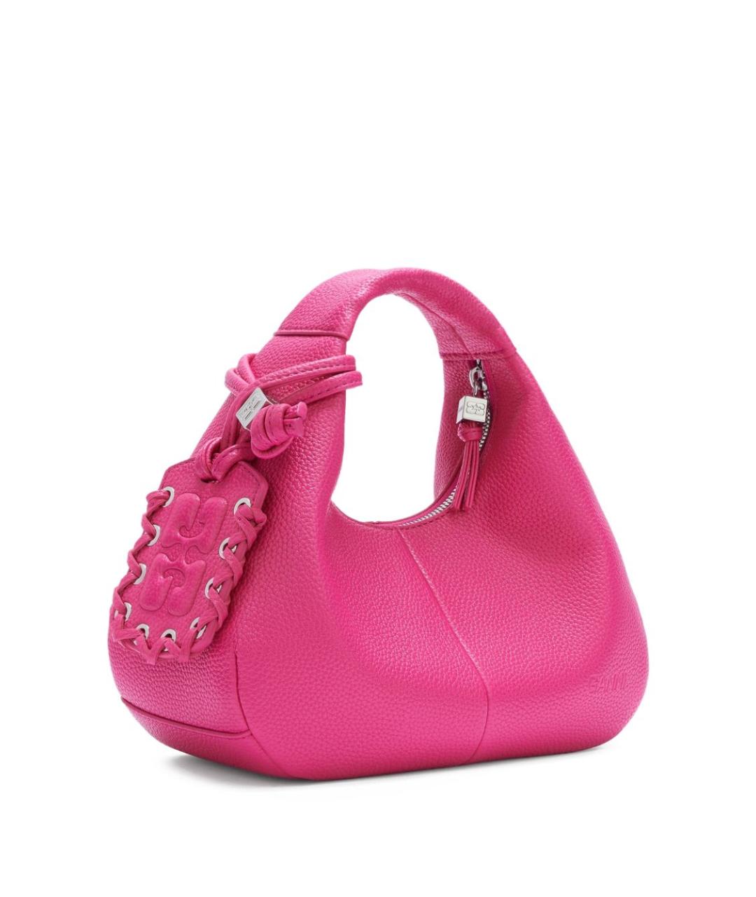 GANNI Фуксия сумка через плечо, фото 3