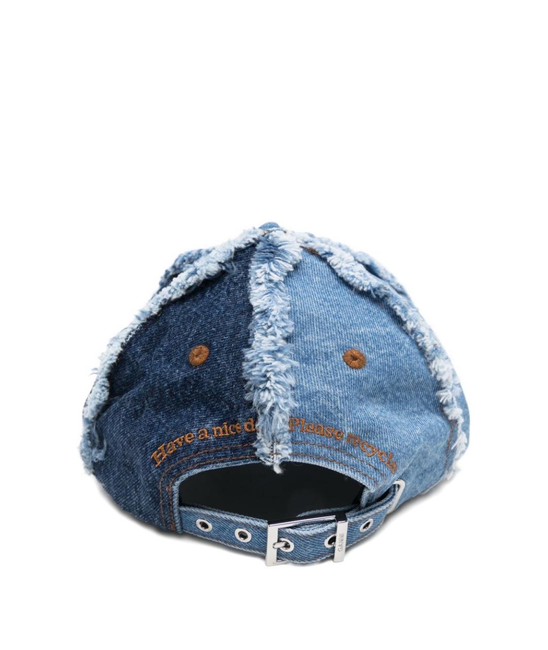 GANNI Синяя хлопковая кепка, фото 2