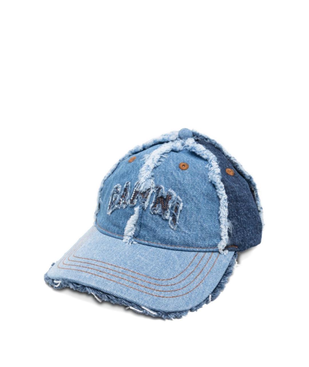 GANNI Синяя хлопковая кепка, фото 1