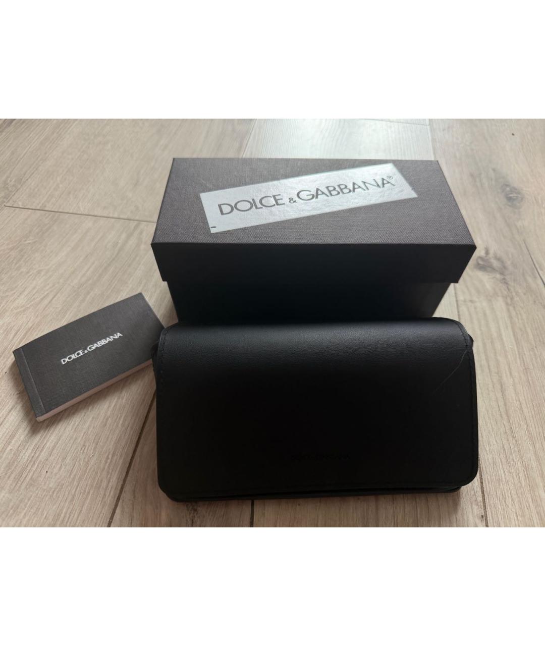 DOLCE&GABBANA Антрацитовые пластиковые солнцезащитные очки, фото 4