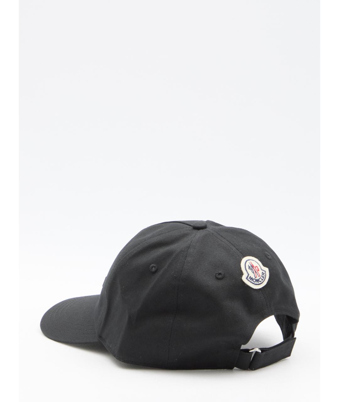 MONCLER Черная хлопковая кепка/бейсболка, фото 2