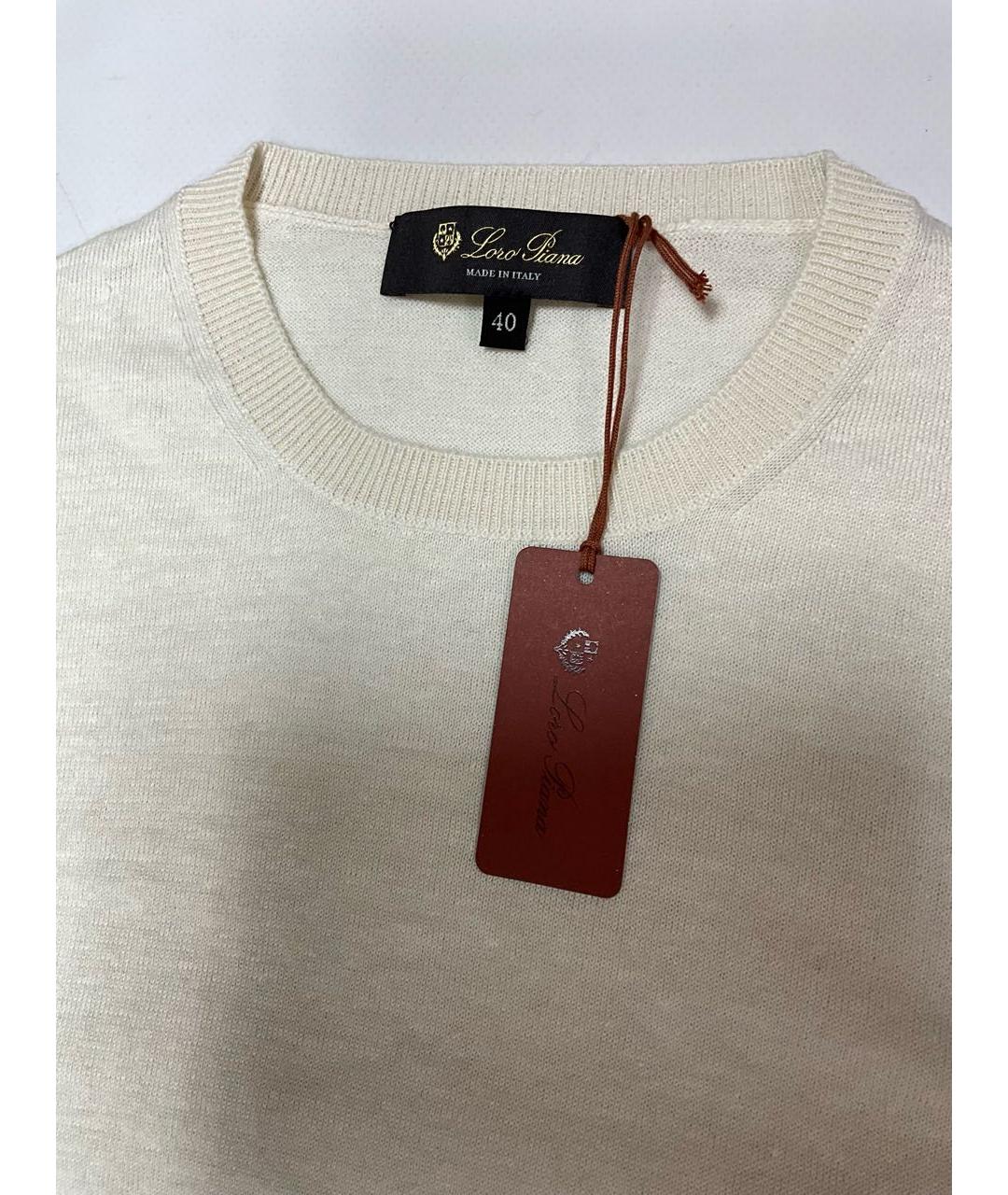 LORO PIANA Синий кашемировый джемпер / свитер, фото 3