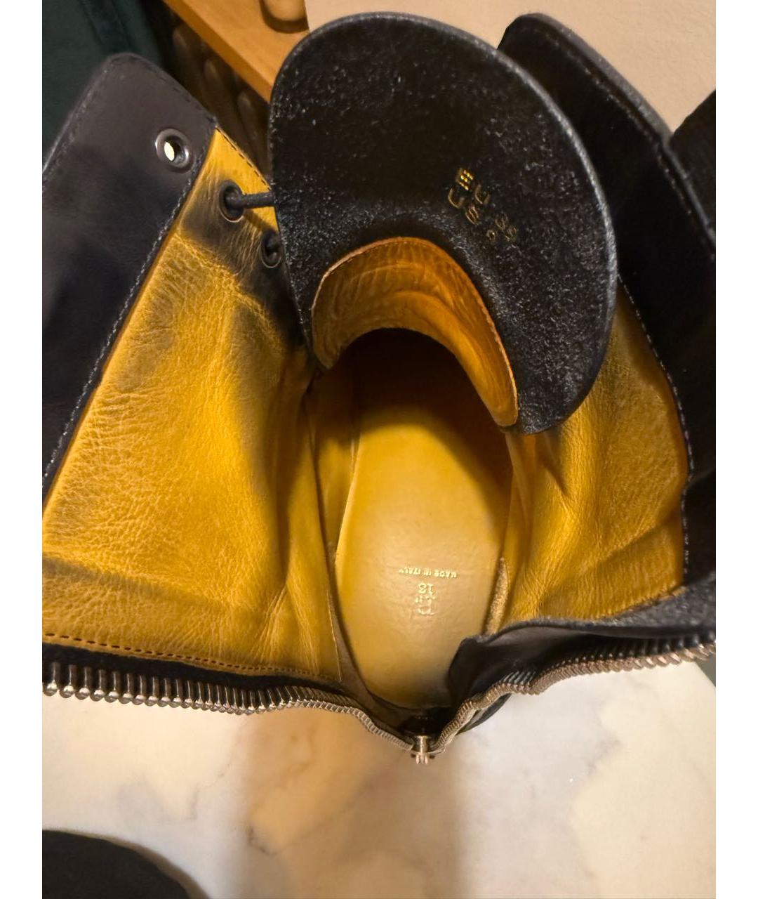 R13 Черные кожаные ботинки, фото 3