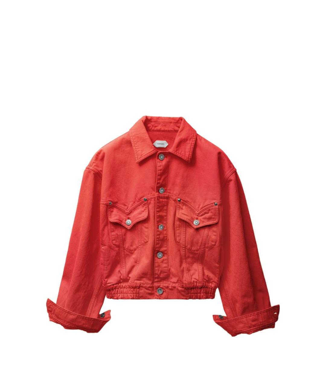 VERSACE Красная хлопковая куртка, фото 1