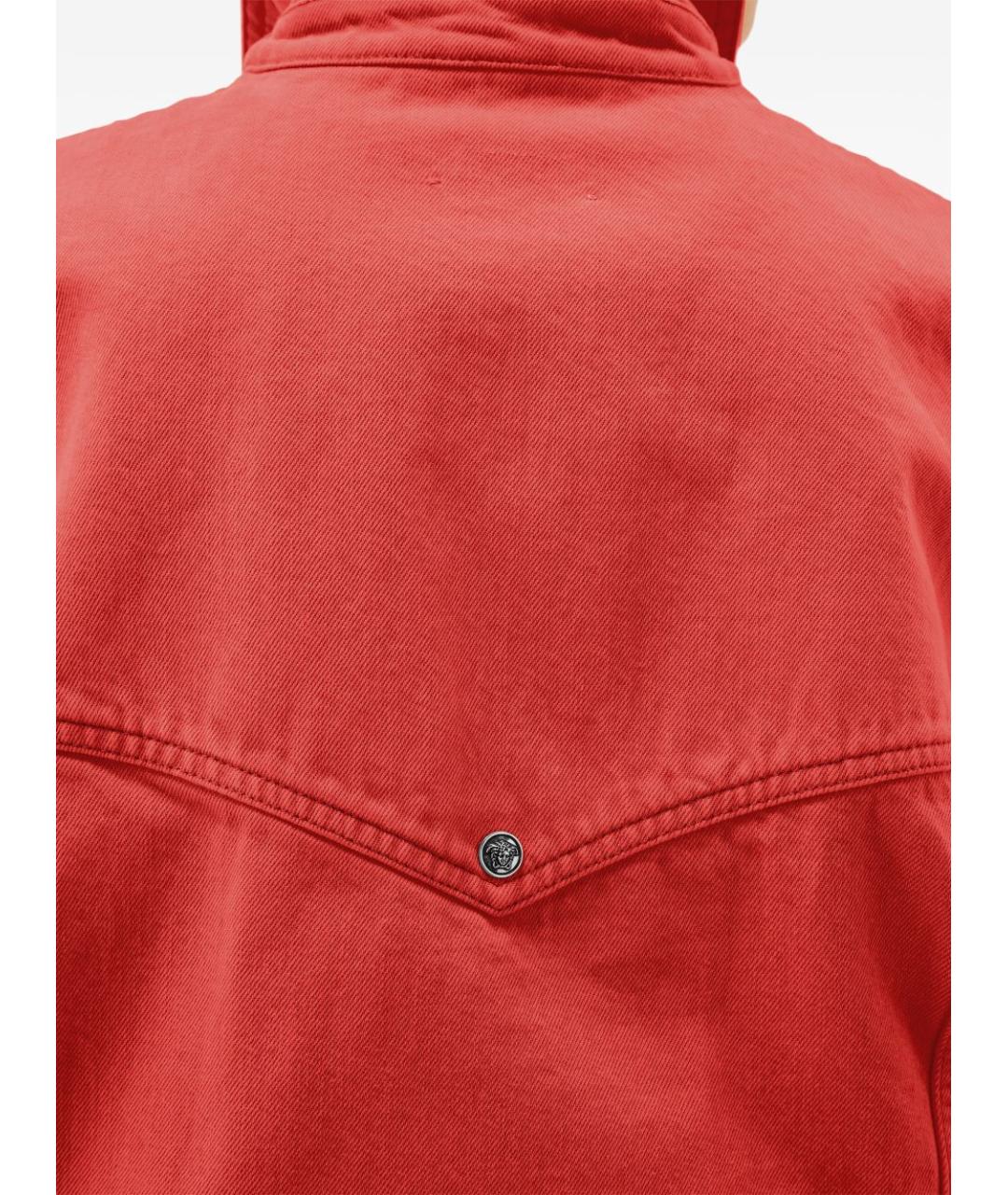 VERSACE Красная хлопковая куртка, фото 3