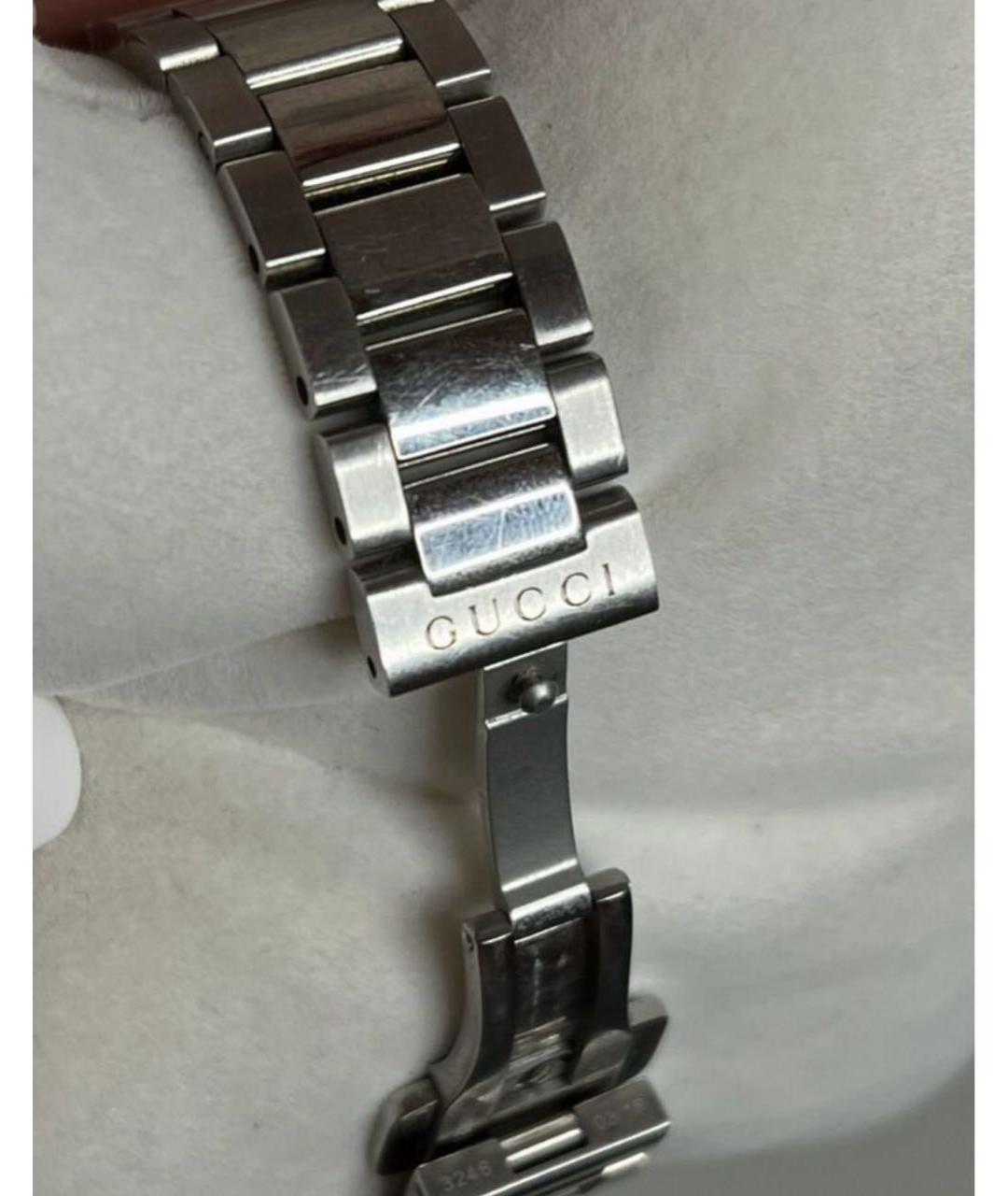 GUCCI Серебряные часы из белого золота, фото 5