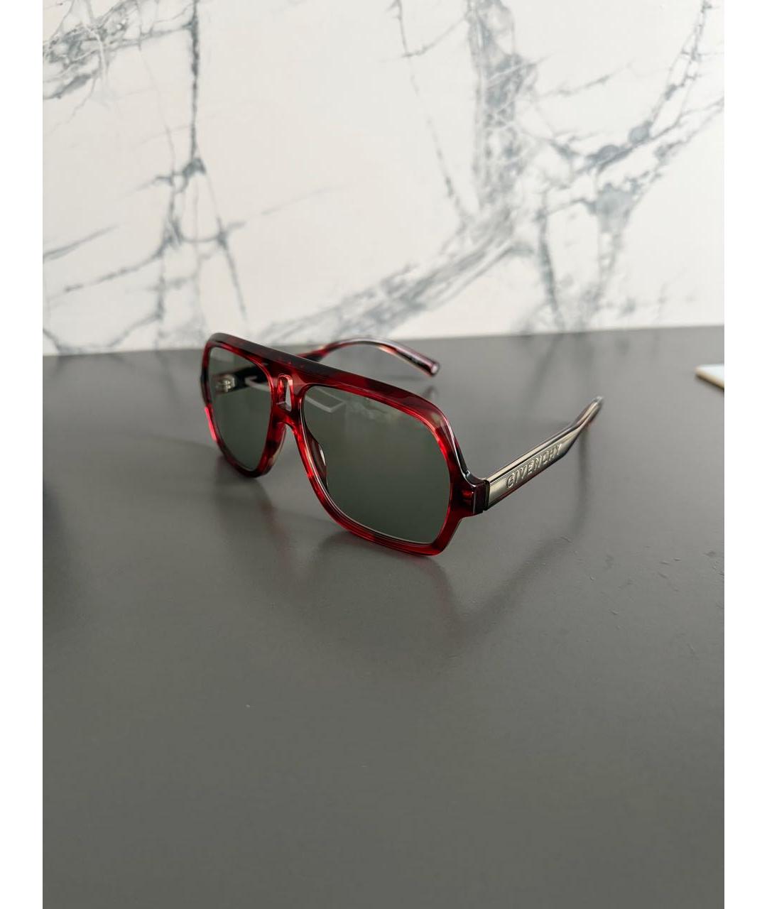 GIVENCHY Красные солнцезащитные очки, фото 6
