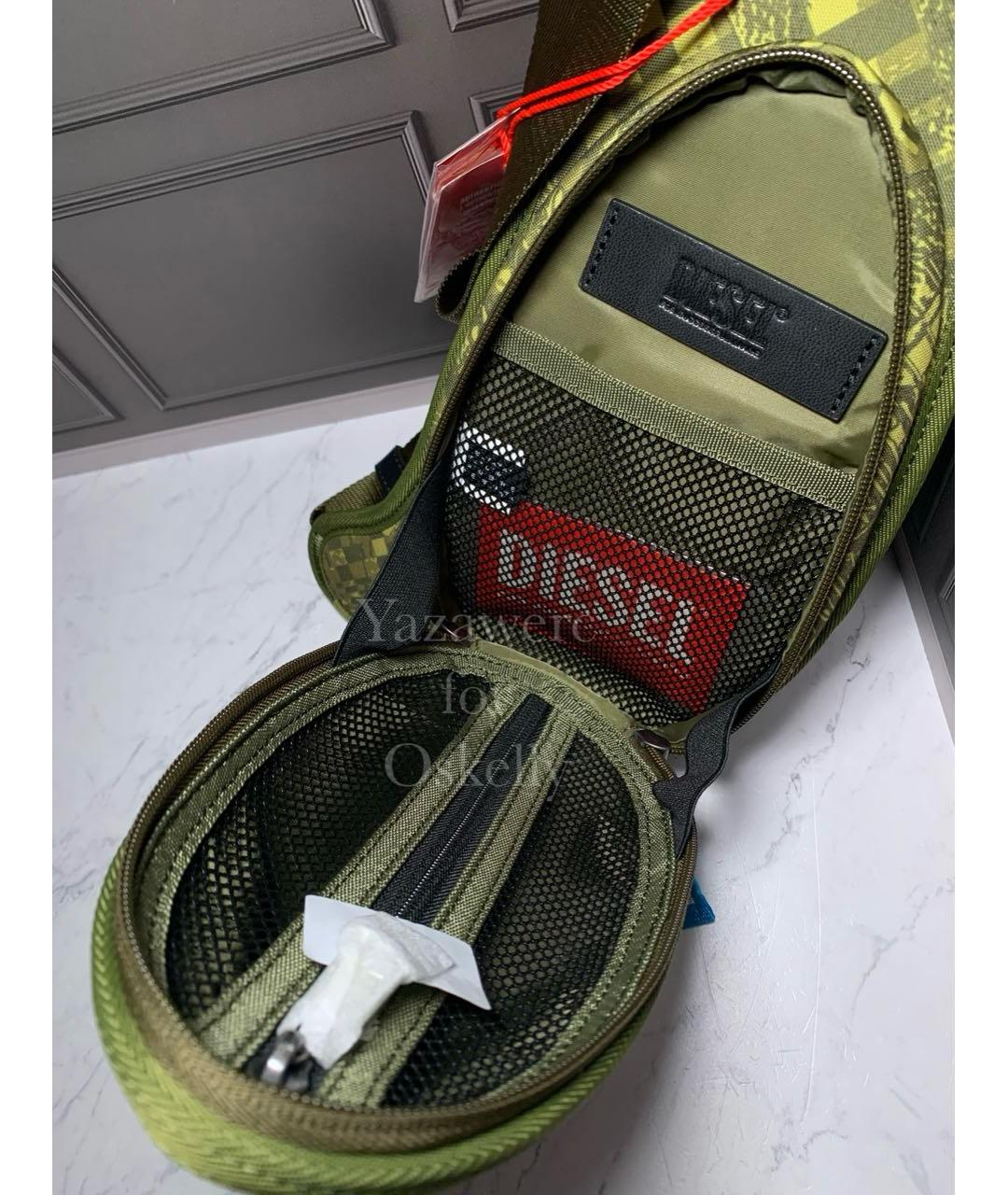 DIESEL Хаки поясная сумка, фото 5