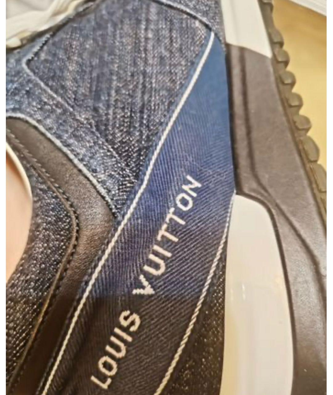 LOUIS VUITTON Темно-синие кроссовки, фото 2