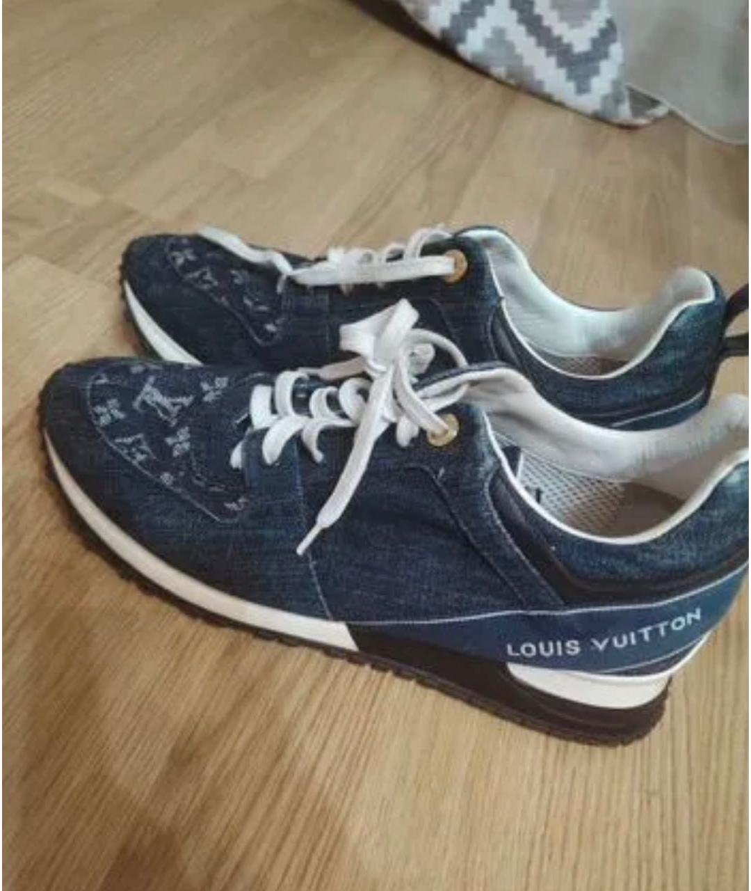 LOUIS VUITTON Темно-синие кроссовки, фото 4
