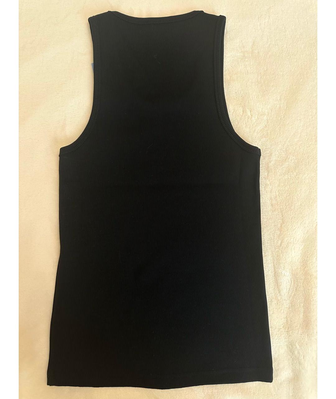 MUGLER Черная хлопковая майка, фото 3