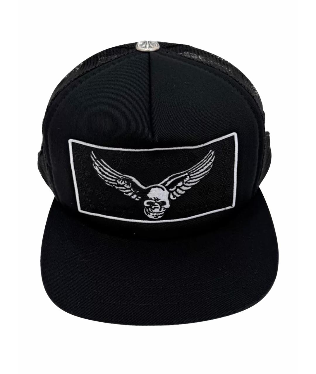 CHROME HEARTS Черная хлопковая кепка/бейсболка, фото 1