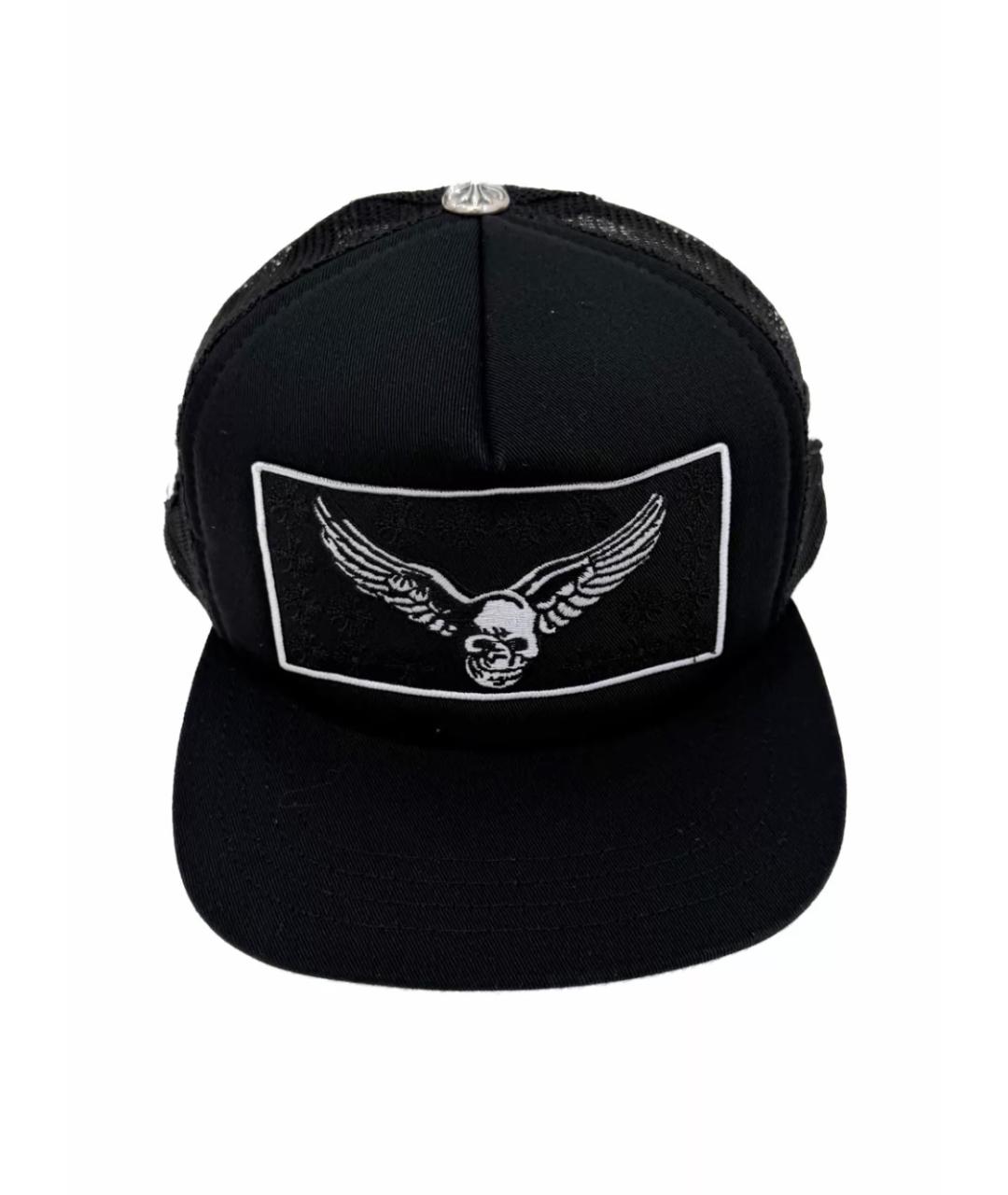 CHROME HEARTS Черная хлопковая кепка/бейсболка, фото 3