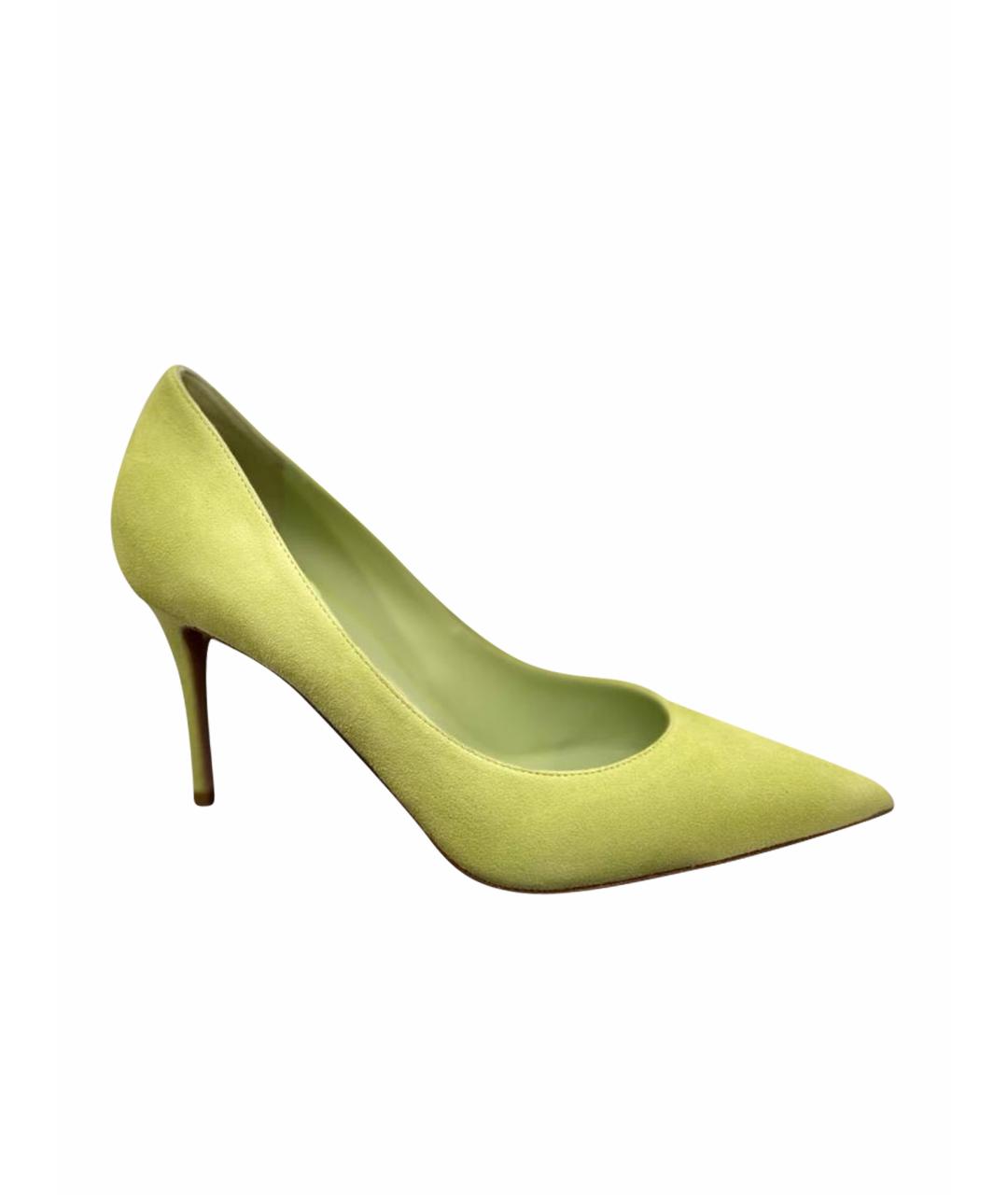 LE SILLA Салатовые замшевые туфли, фото 1