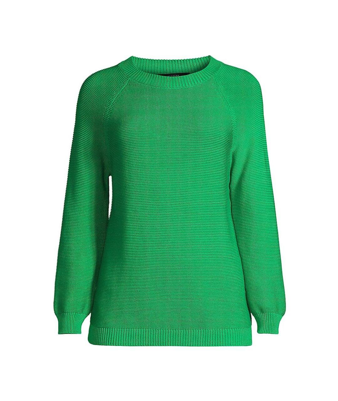 WEEKEND MAX MARA Зеленый хлопковый джемпер / свитер, фото 9