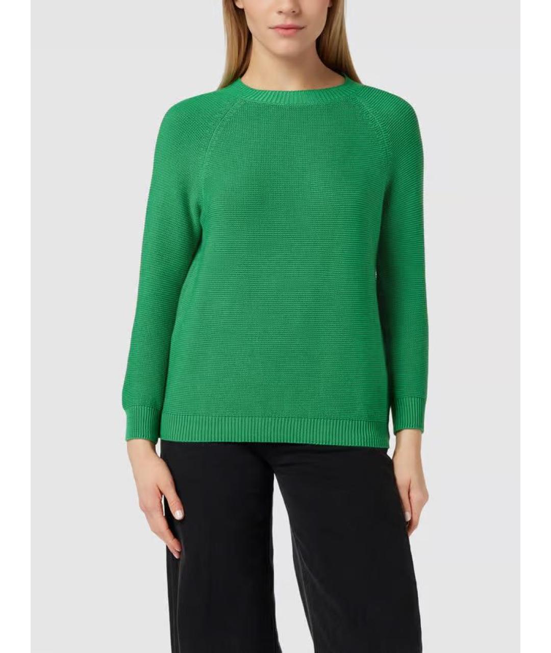 WEEKEND MAX MARA Зеленый хлопковый джемпер / свитер, фото 2