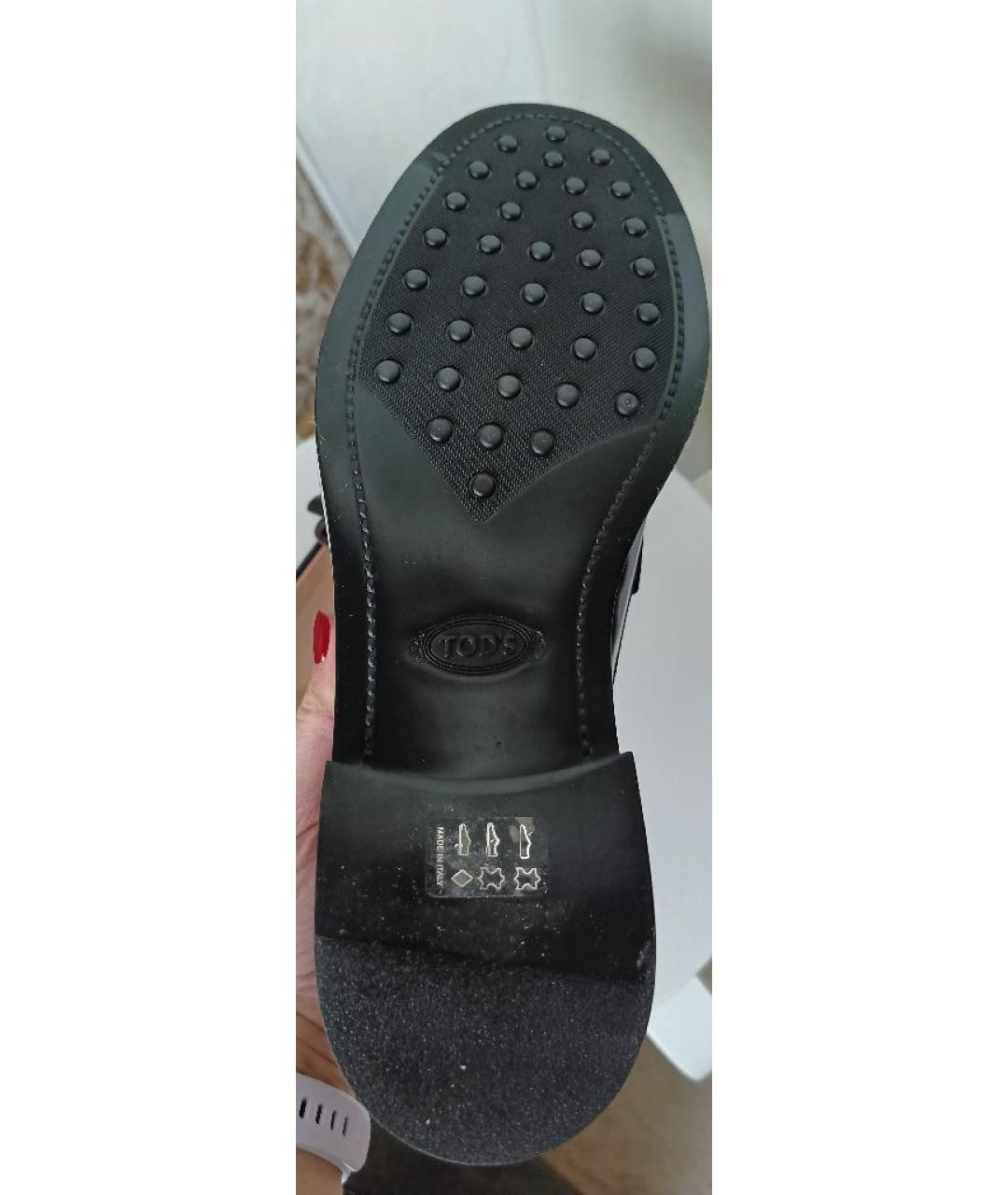 TOD'S Коричневые кожаные лоферы, фото 7