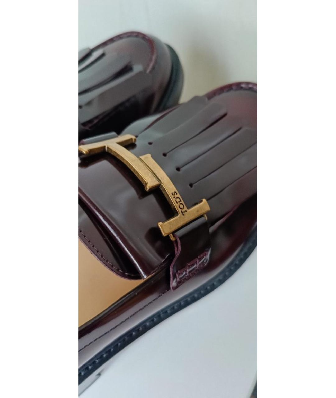 TOD'S Коричневые кожаные лоферы, фото 5