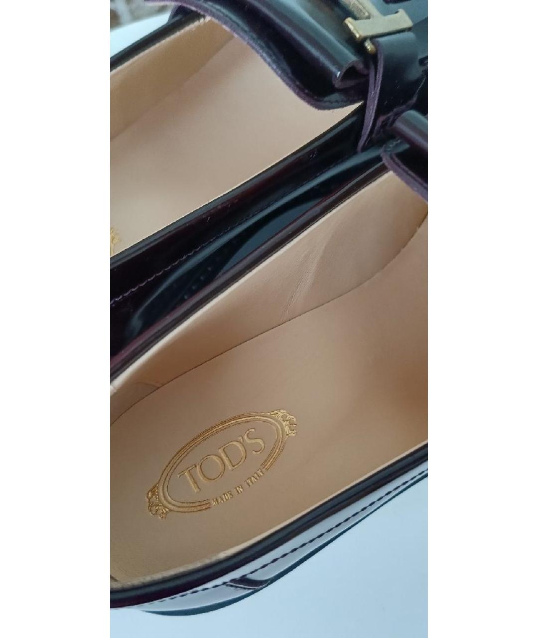 TOD'S Коричневые кожаные лоферы, фото 6