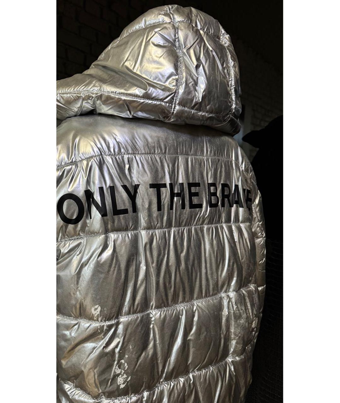 DIESEL Серебрянный полиамидовый пуховик, фото 8