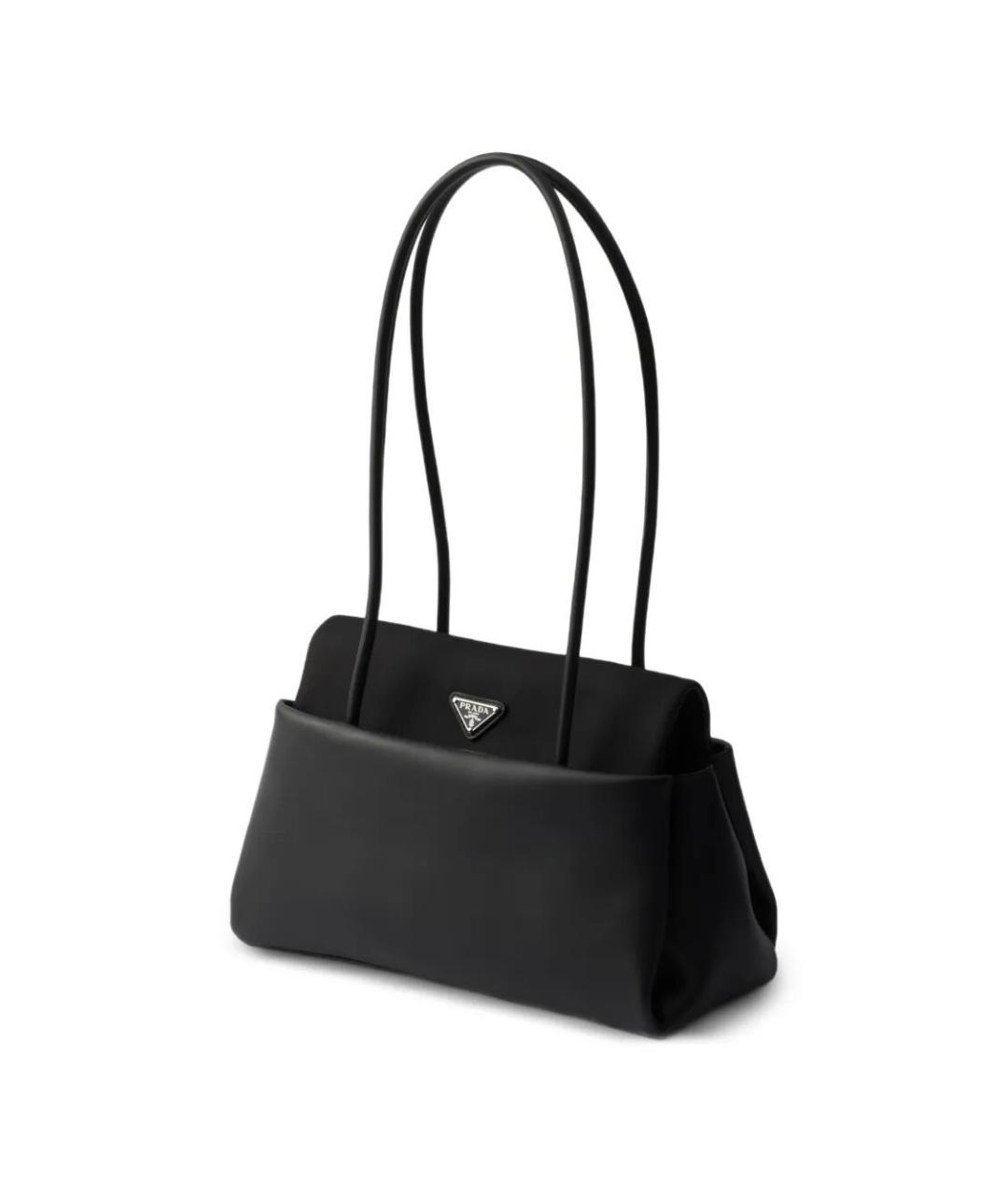 PRADA Черная кожаная сумка тоут, фото 2