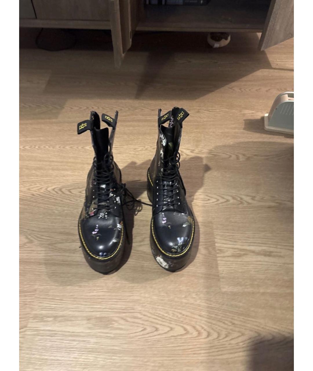 R13 Черные кожаные ботинки, фото 3