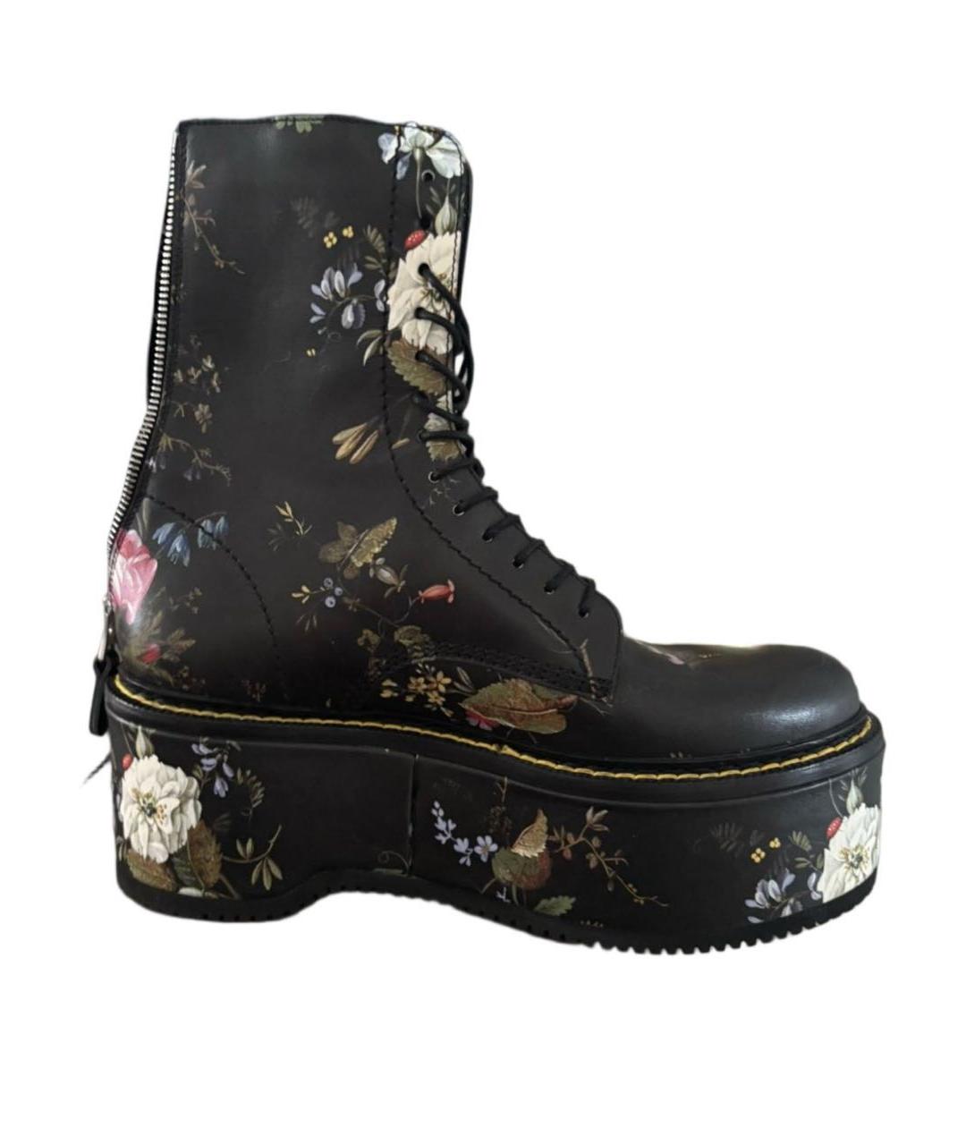 R13 Черные кожаные ботинки, фото 8