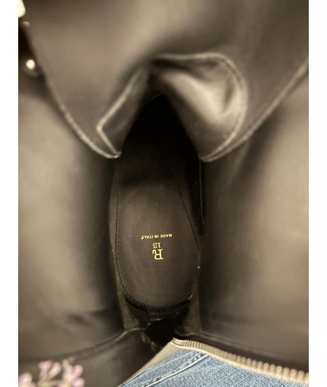 R13 Черные кожаные ботинки, фото 6