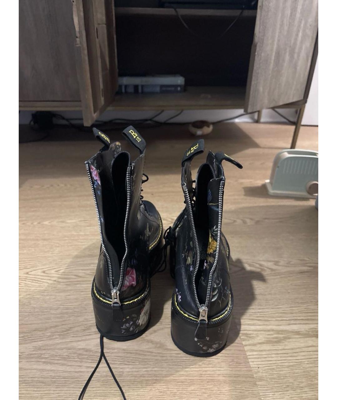 R13 Черные кожаные ботинки, фото 4