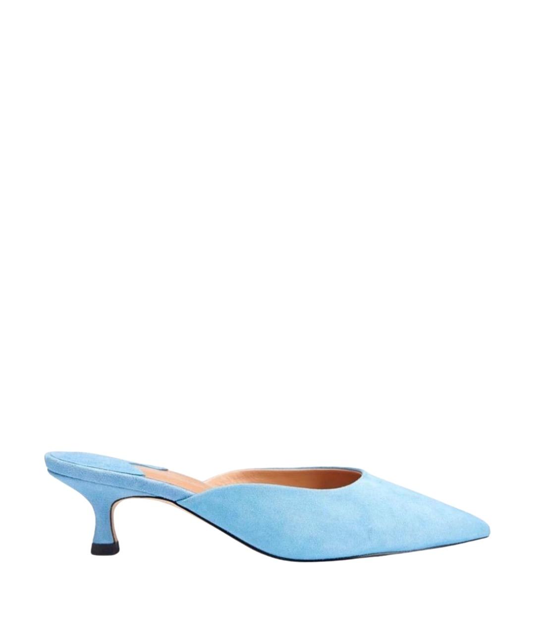 Age Of Innocence Голубые замшевые мюли, фото 1