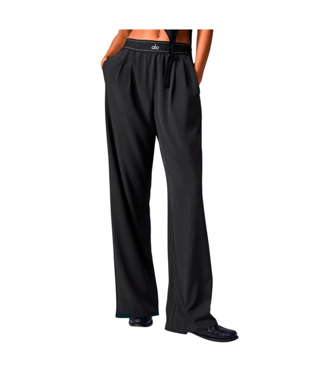 ALO YOGA Черные брюки широкие, фото 2