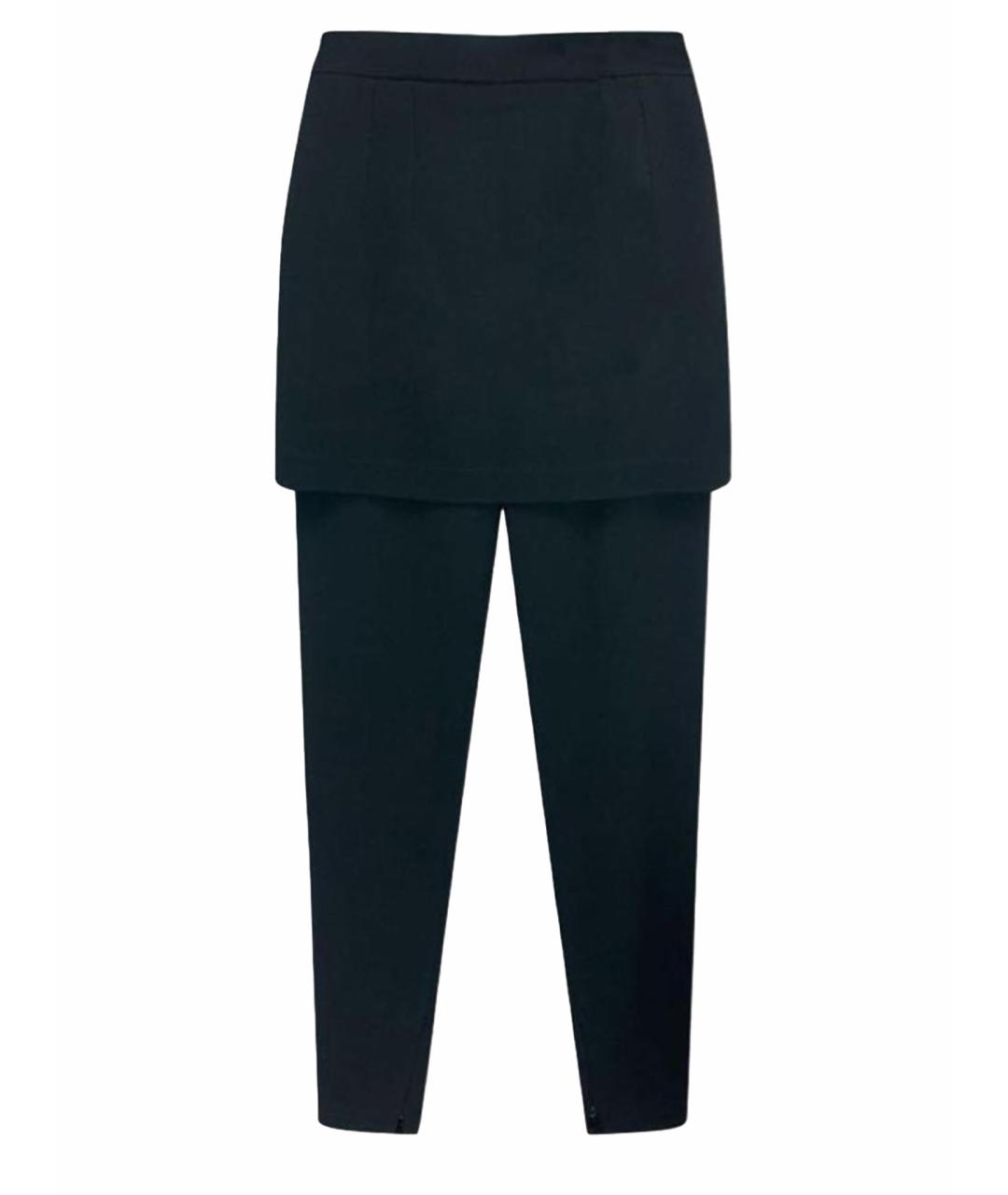 DOLCE&GABBANA Черные вискозные брюки узкие, фото 1