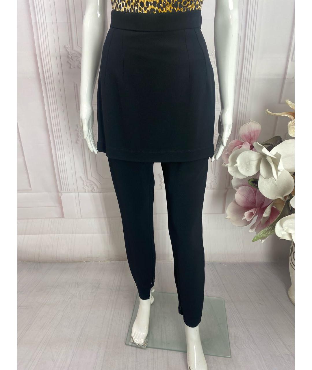 DOLCE&GABBANA Черные вискозные брюки узкие, фото 6