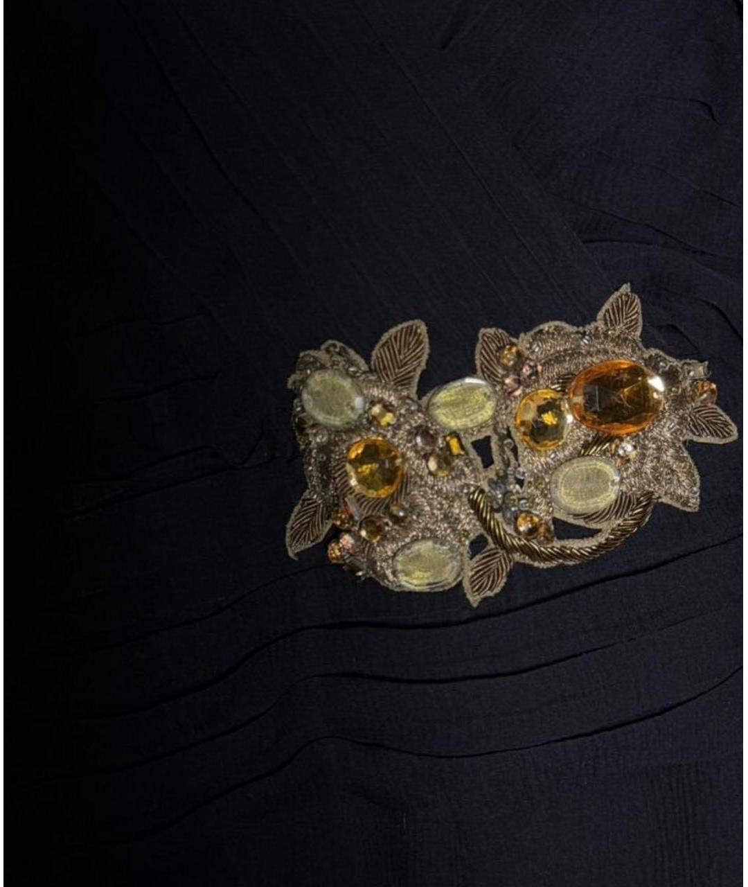 'S MAX MARA Черное вискозное вечернее платье, фото 5