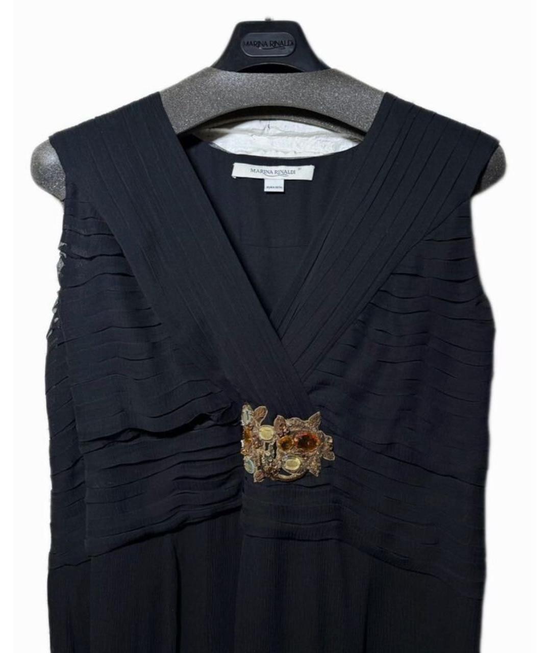 'S MAX MARA Черное вискозное вечернее платье, фото 6