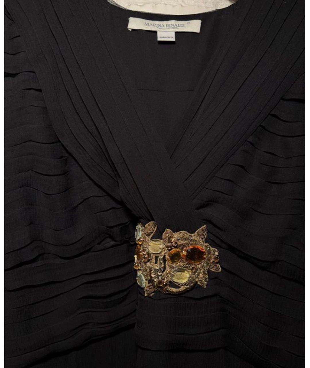 'S MAX MARA Черное вискозное вечернее платье, фото 3