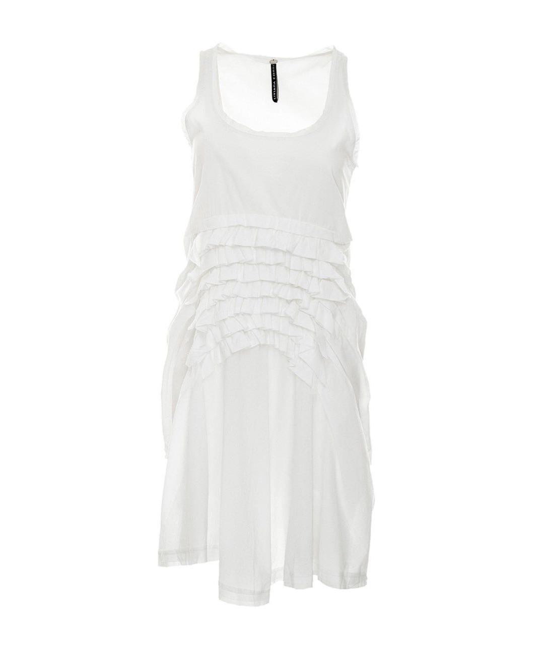 LIVIANA CONTI Белое хлопковое повседневное платье, фото 9