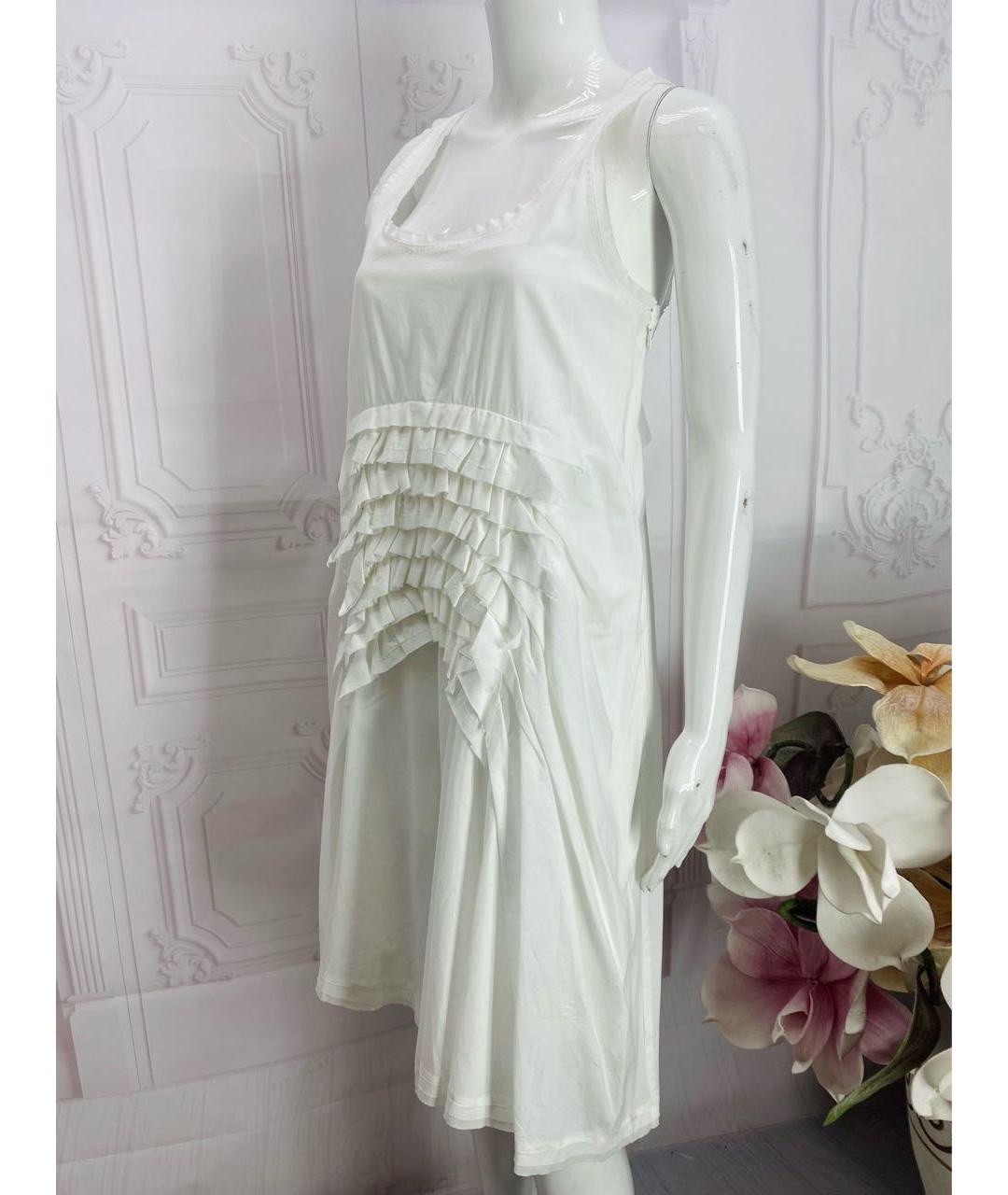 LIVIANA CONTI Белое хлопковое повседневное платье, фото 8